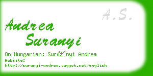 andrea suranyi business card